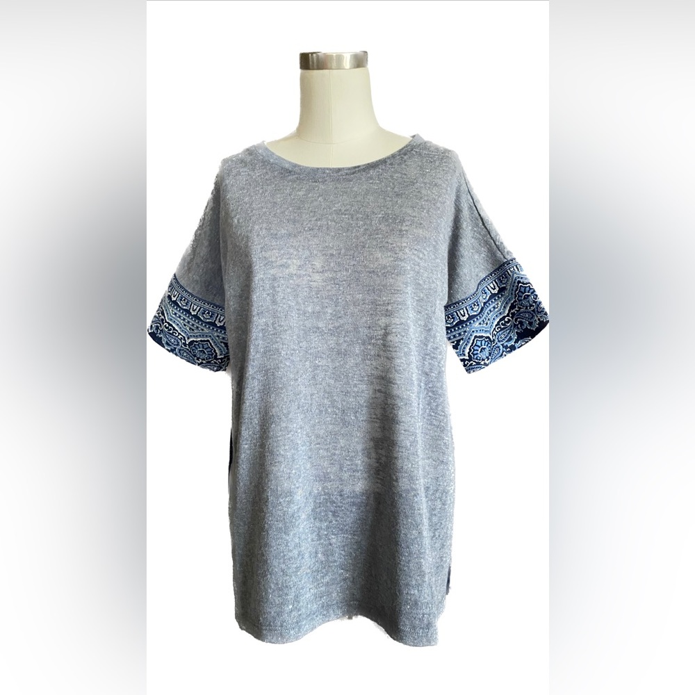 ANTHROPOLOGIE Bandana Print Shirt